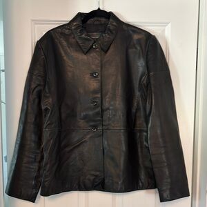 Banana Republic Black Leather Jacket
